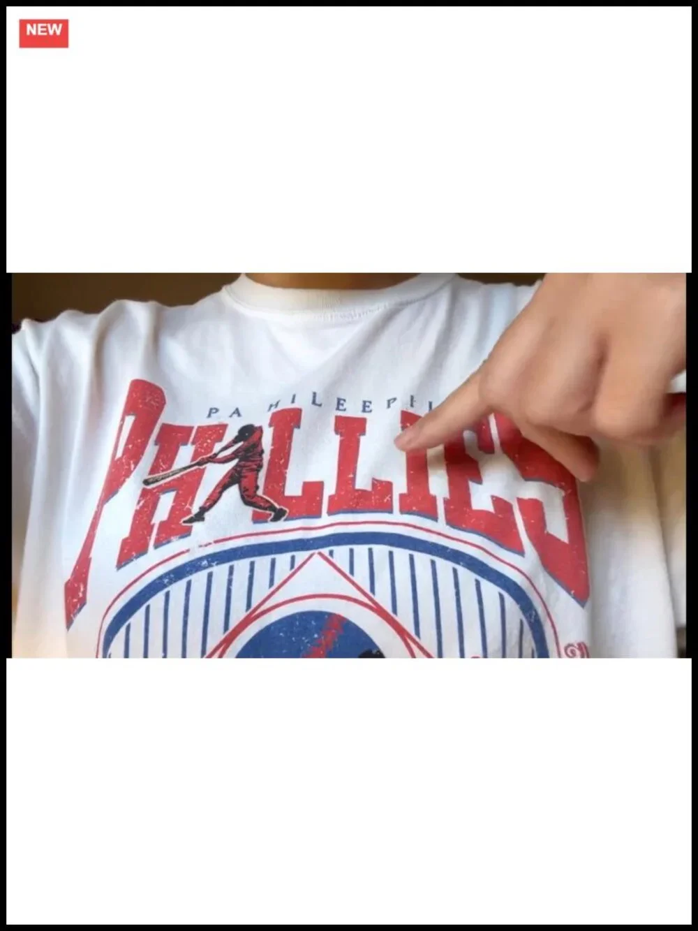 Oversized Baseball Team Graphic Tee for Women - Casual